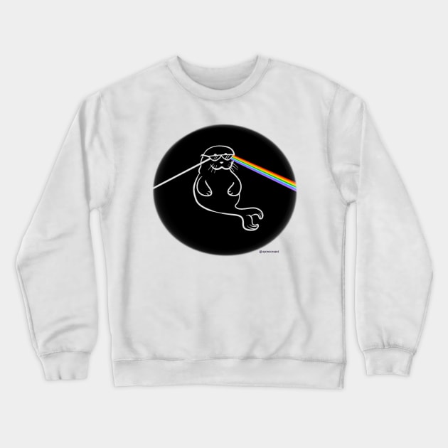 Dark Side of the Manatee Crewneck Sweatshirt by AJonson